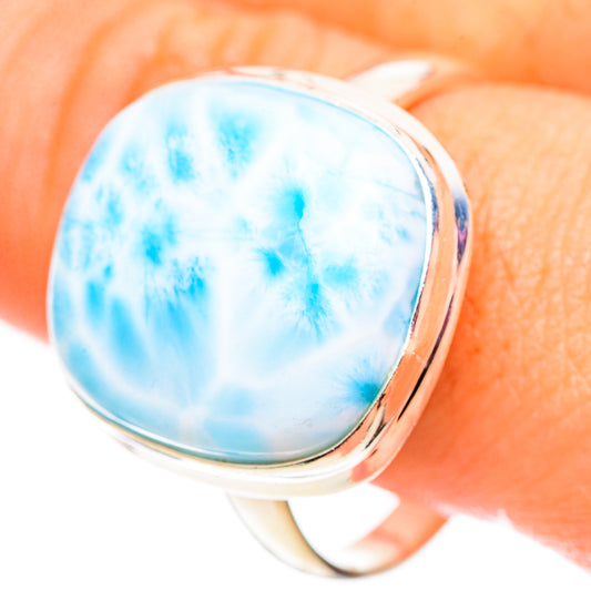 Larimar Rings handcrafted by Ana Silver Co - RING124626