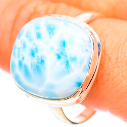 Larimar Rings handcrafted by Ana Silver Co - RING124626