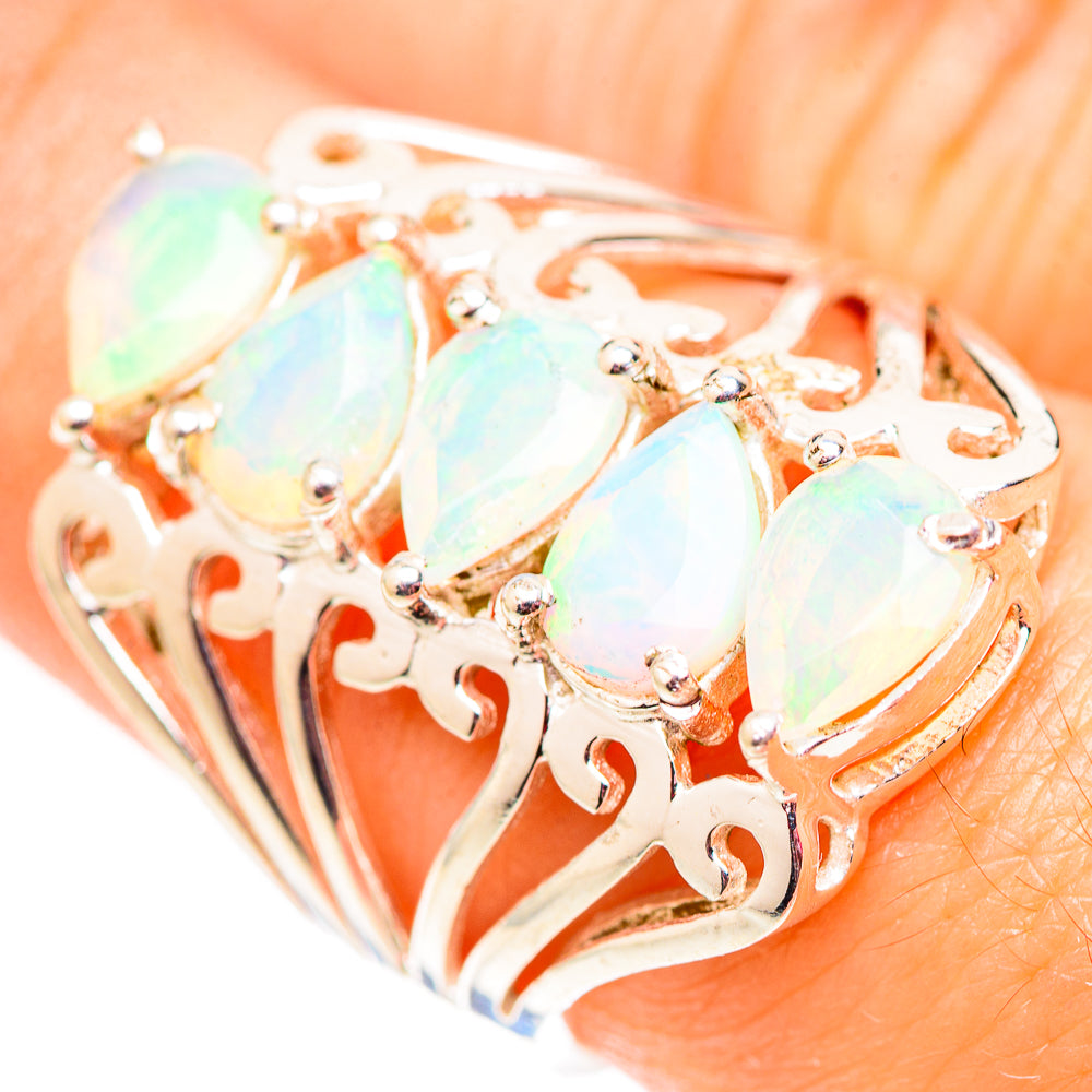 Ethiopian Opal Rings handcrafted by Ana Silver Co - RING124641