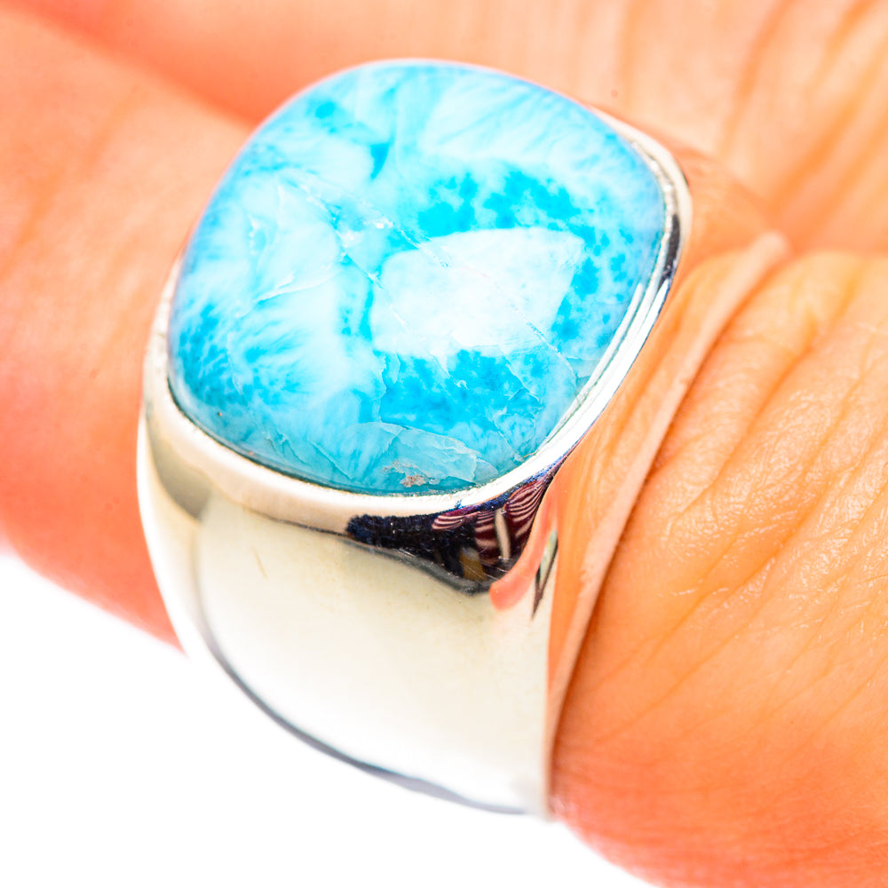 Larimar Rings handcrafted by Ana Silver Co - RING124650