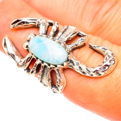 Larimar Rings handcrafted by Ana Silver Co - RING124651