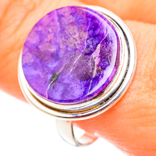 Charoite Rings handcrafted by Ana Silver Co - RING124658