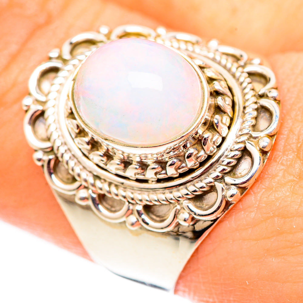 Ethiopian Opal Rings handcrafted by Ana Silver Co - RING124661