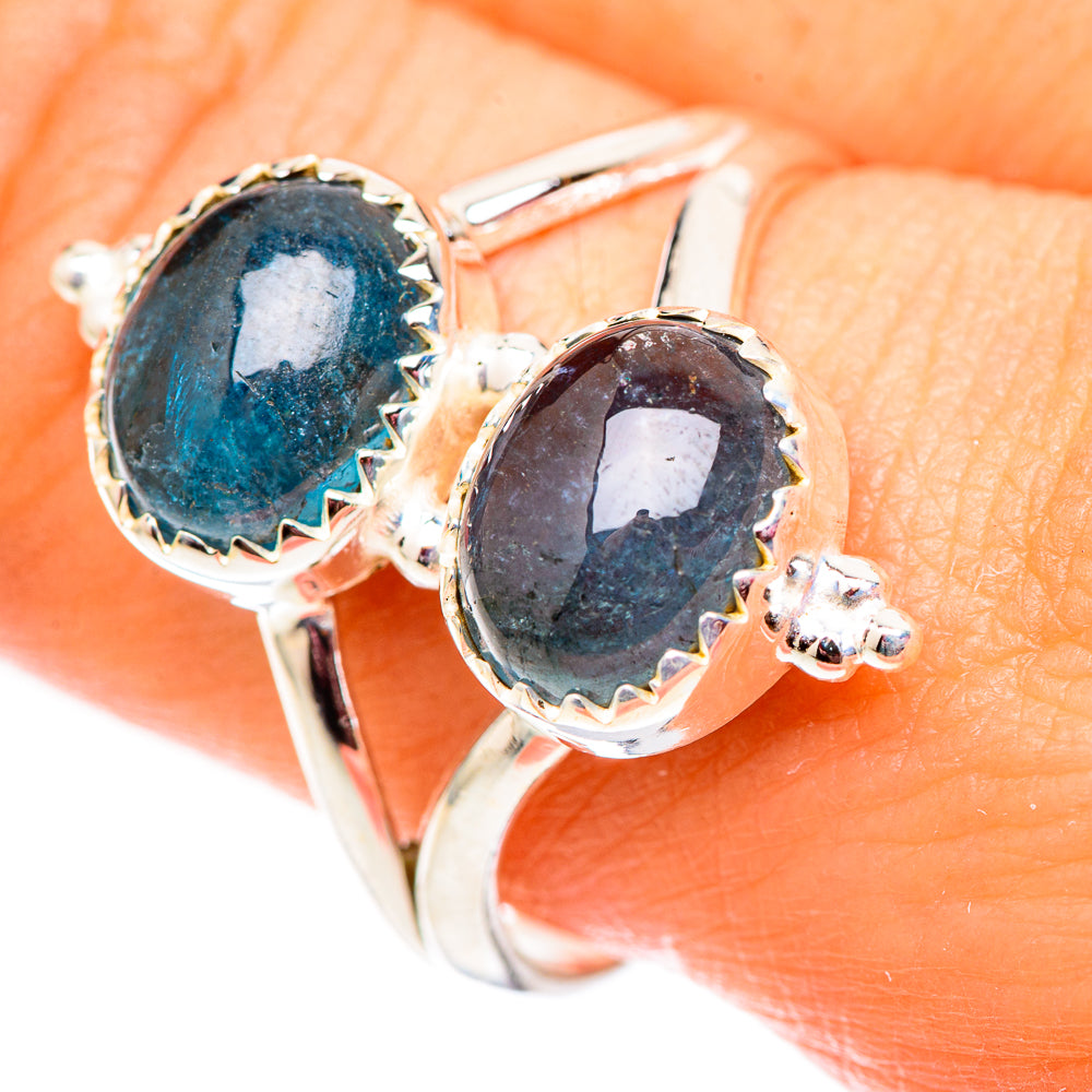 Bllue Tourmaline Rings handcrafted by Ana Silver Co - RING124664