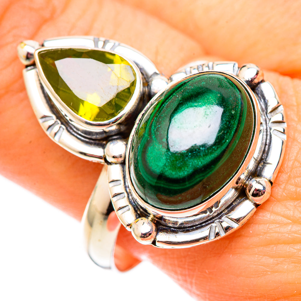 Malachite Rings handcrafted by Ana Silver Co - RING124674