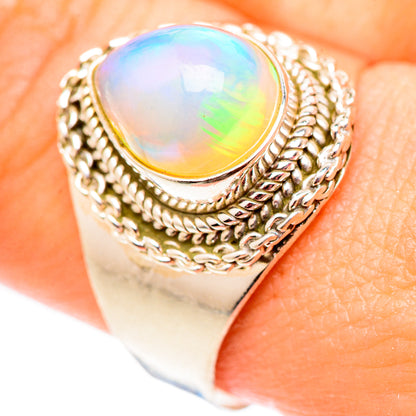 Ethiopian Opal Rings handcrafted by Ana Silver Co - RING124682