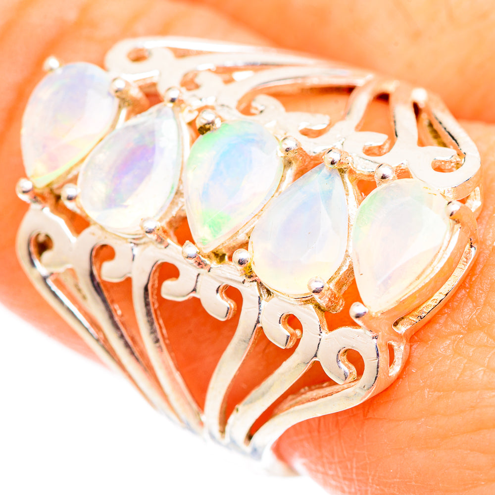 Ethiopian Opal Rings handcrafted by Ana Silver Co - RING124696