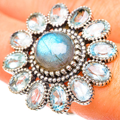 Labradorite Rings handcrafted by Ana Silver Co - RING124706