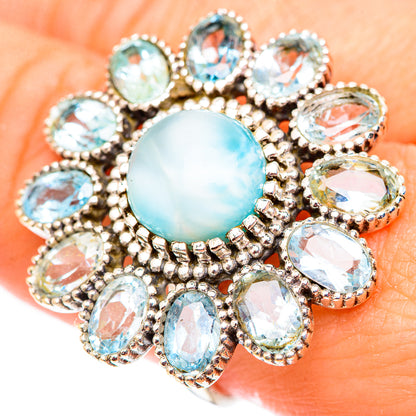 Larimar Rings handcrafted by Ana Silver Co - RING124708