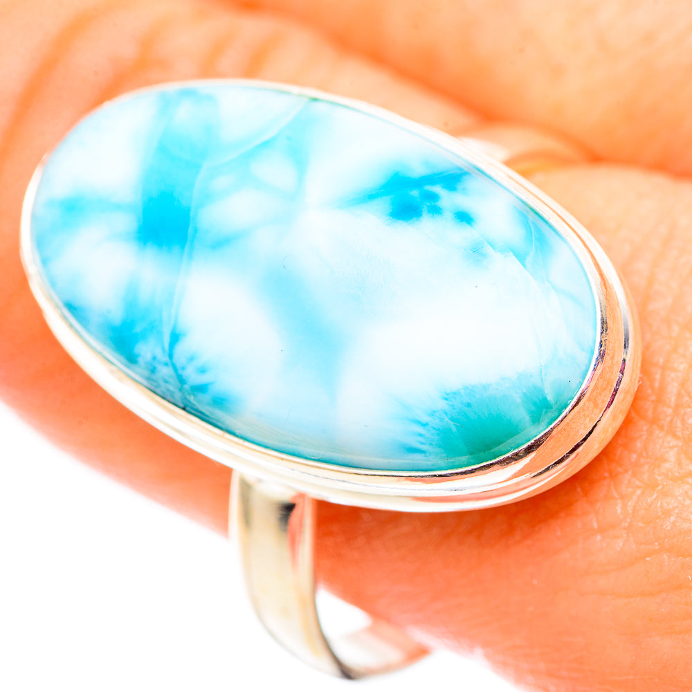 Larimar Rings handcrafted by Ana Silver Co - RING124730