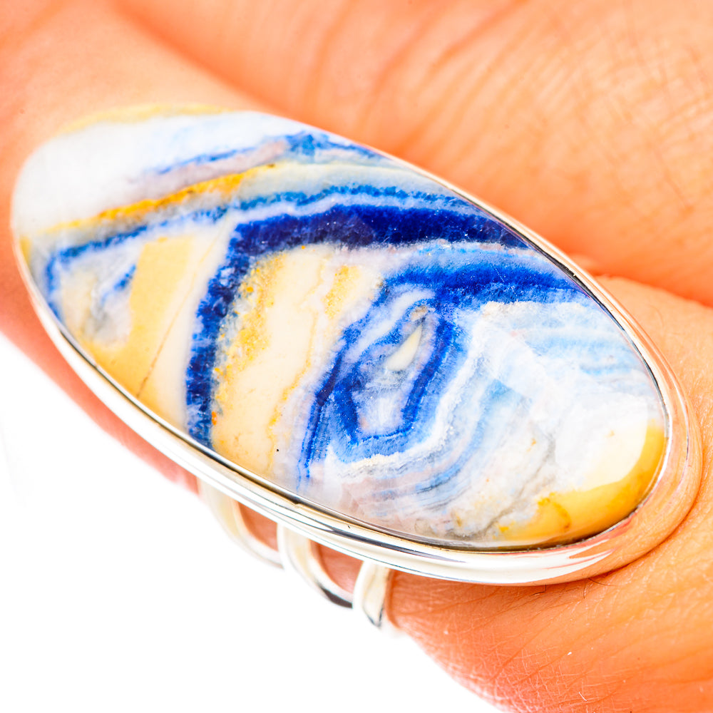 Blue Scheelite Rings handcrafted by Ana Silver Co - RING124739