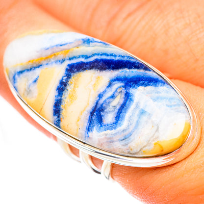 Blue Scheelite Rings handcrafted by Ana Silver Co - RING124739