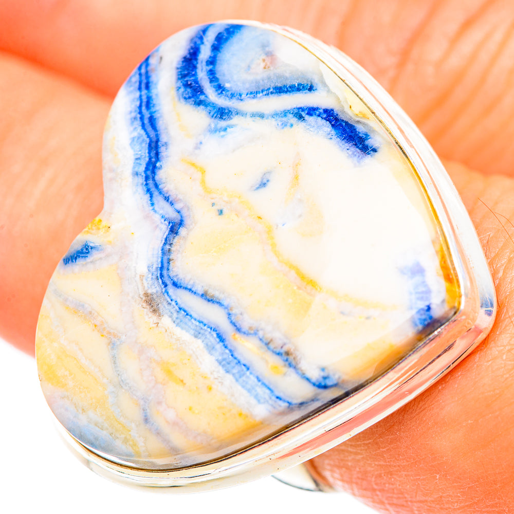 Blue Scheelite Rings handcrafted by Ana Silver Co - RING124741