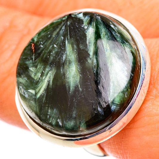 Seraphinite Rings handcrafted by Ana Silver Co - RING124744