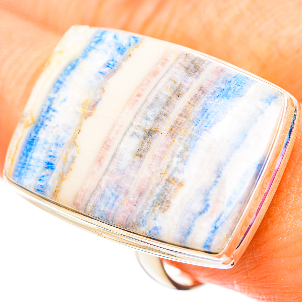 Blue Scheelite Rings handcrafted by Ana Silver Co - RING124765
