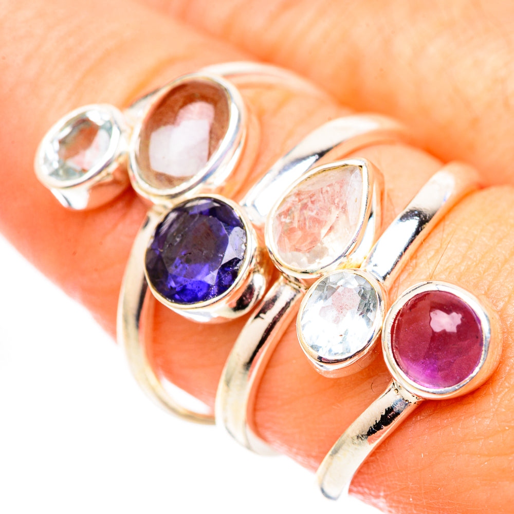 Rose Quartz Rings handcrafted by Ana Silver Co - RING124782