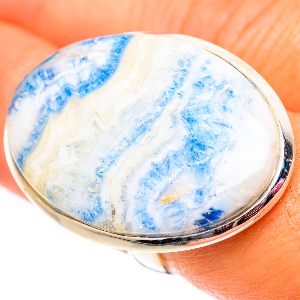 Blue Scheelite Rings handcrafted by Ana Silver Co - RING124788