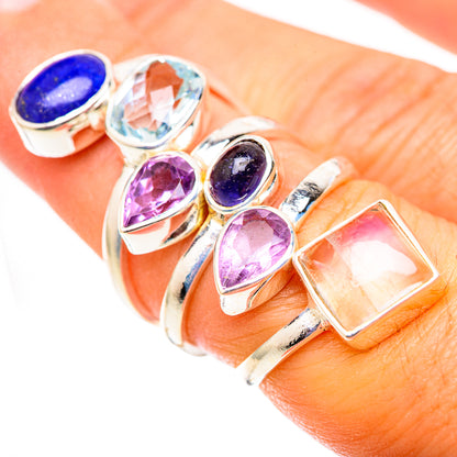 Rainbow Moonstone Rings handcrafted by Ana Silver Co - RING124796