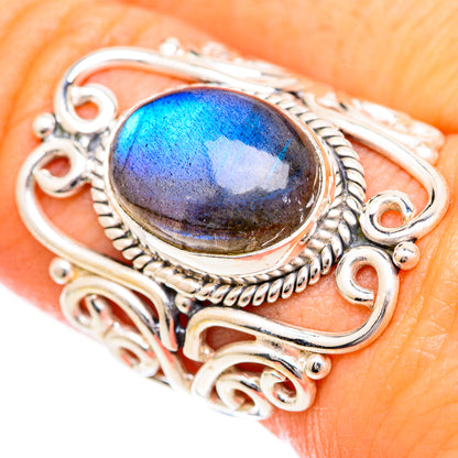 Labradorite Rings handcrafted by Ana Silver Co - RING124797