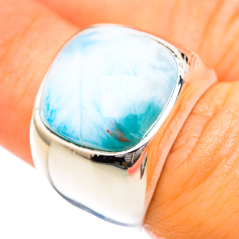 Larimar Rings handcrafted by Ana Silver Co - RING124798