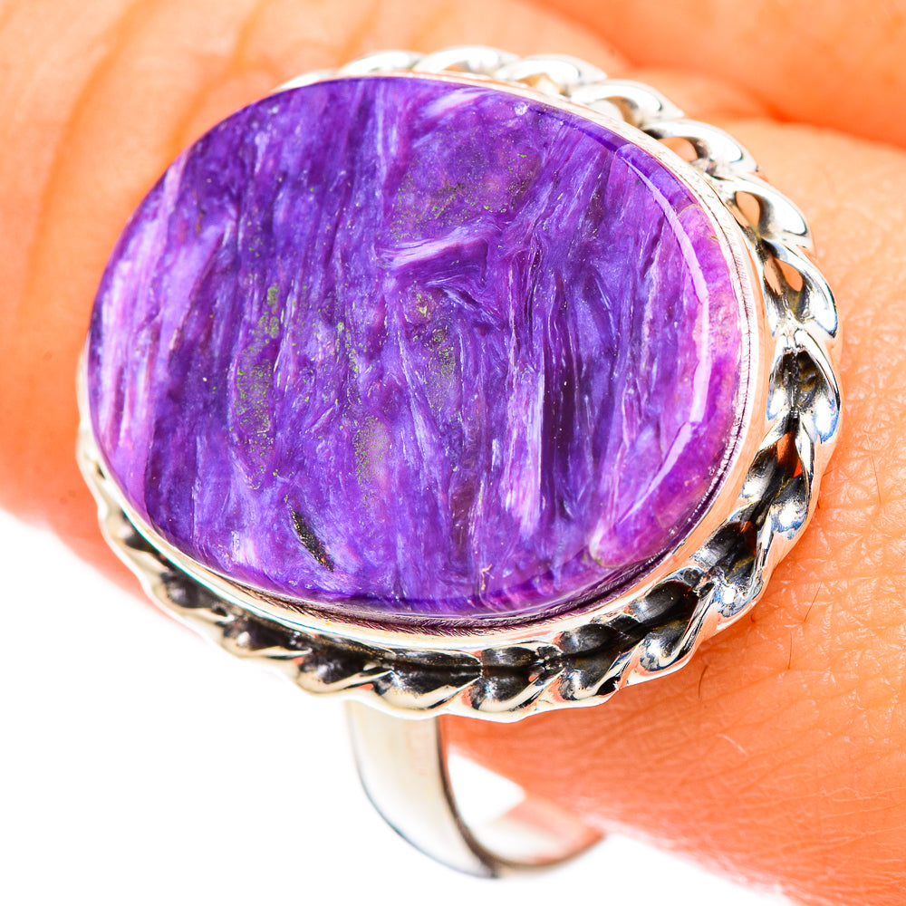 Charoite Rings handcrafted by Ana Silver Co - RING124811