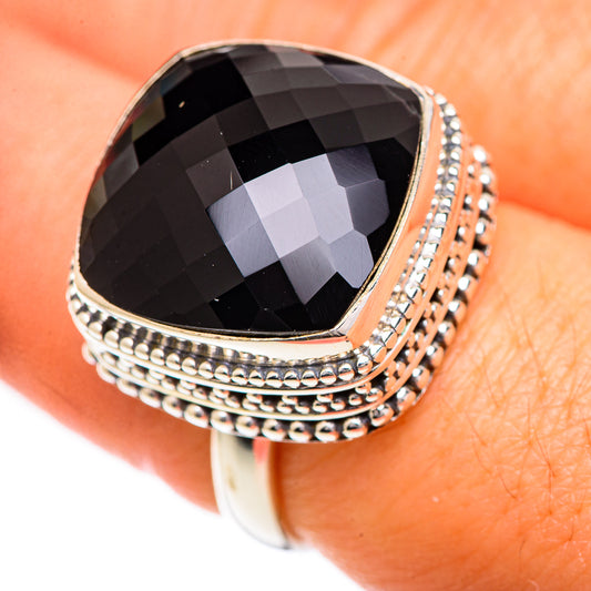 Black Onyx Rings handcrafted by Ana Silver Co - RING124814