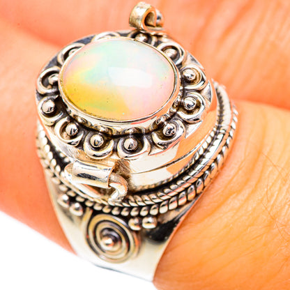 Ethiopian Opal Rings handcrafted by Ana Silver Co - RING124817