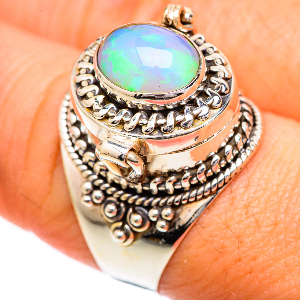 Ethiopian Opal Rings handcrafted by Ana Silver Co - RING124818