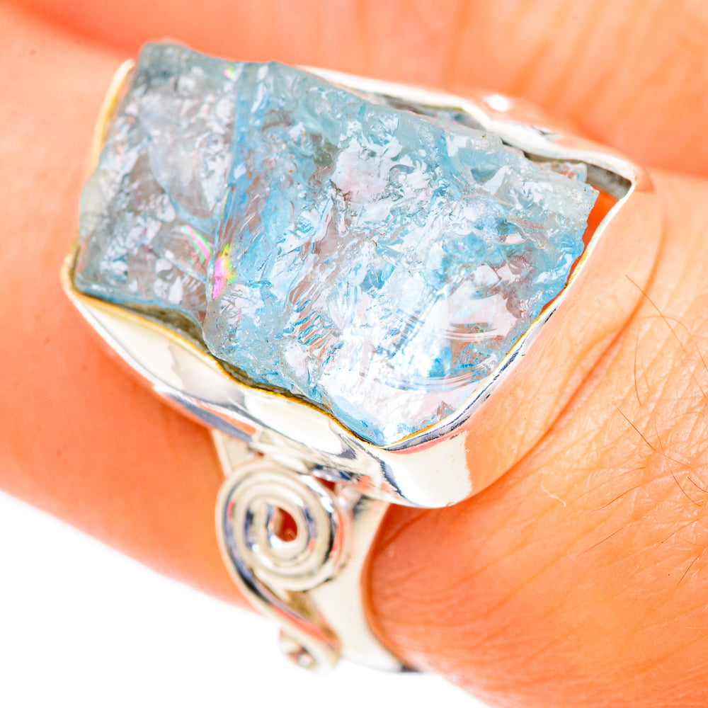 Aquamarine Rings handcrafted by Ana Silver Co - RING124821
