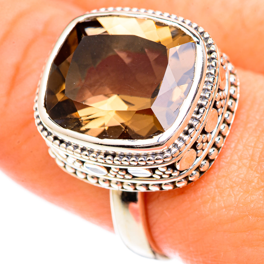 Smoky Quartz Rings handcrafted by Ana Silver Co - RING124831