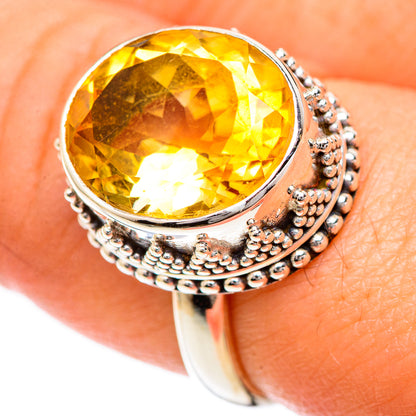Citrine Rings handcrafted by Ana Silver Co - RING124833