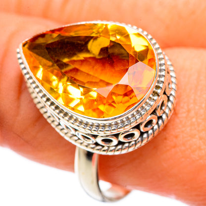 Citrine Rings handcrafted by Ana Silver Co - RING124834