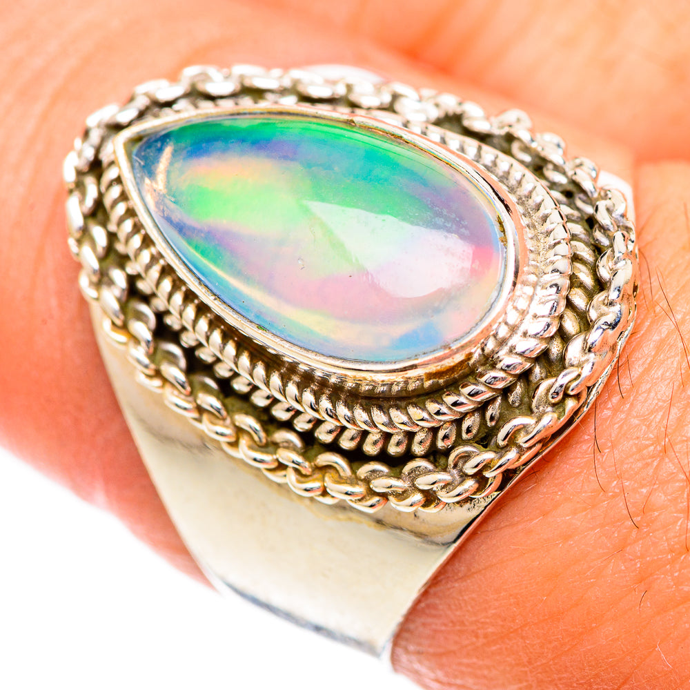 Ethiopian Opal Rings handcrafted by Ana Silver Co - RING124843