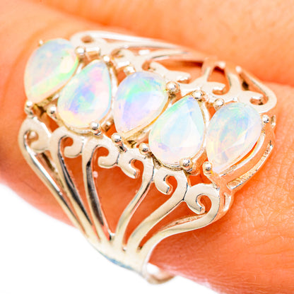 Ethiopian Opal Rings handcrafted by Ana Silver Co - RING124844