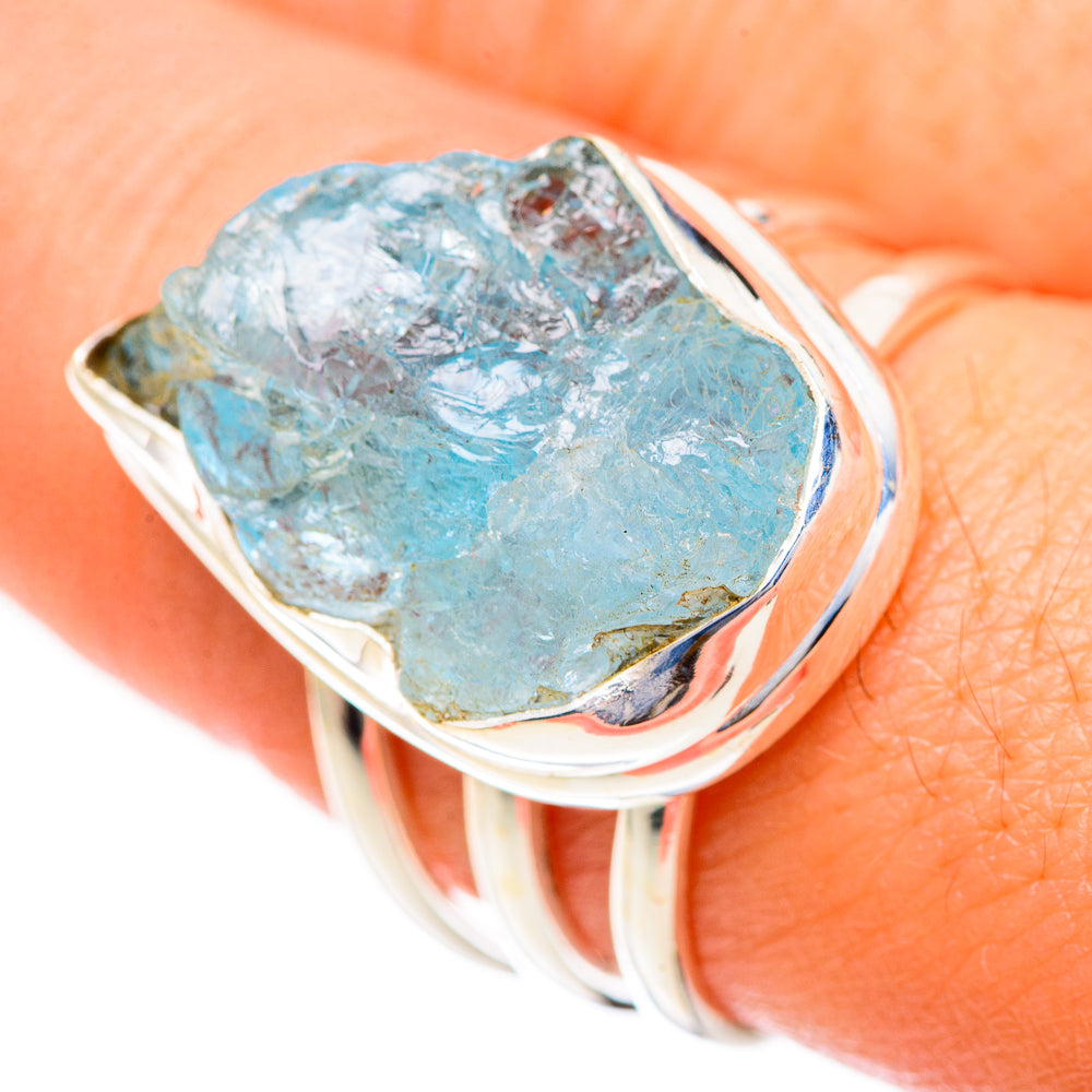 Aquamarine Rings handcrafted by Ana Silver Co - RING124852