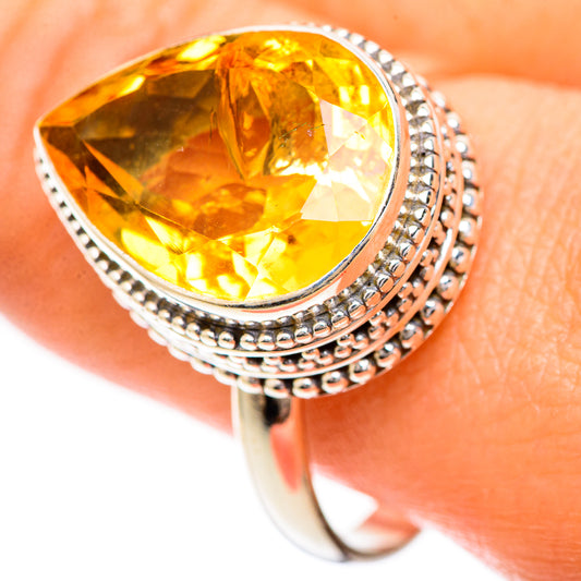 Citrine Rings handcrafted by Ana Silver Co - RING124855