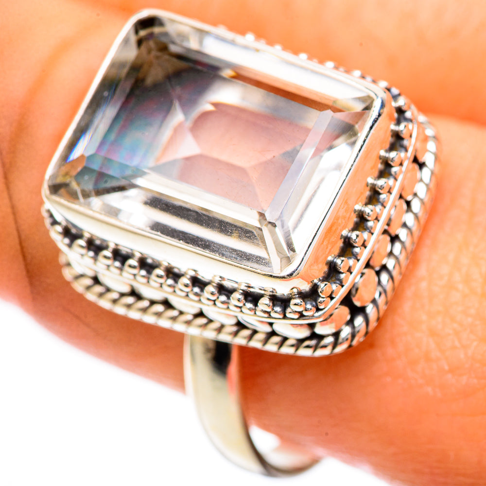 White Quartz Rings handcrafted by Ana Silver Co - RING124863
