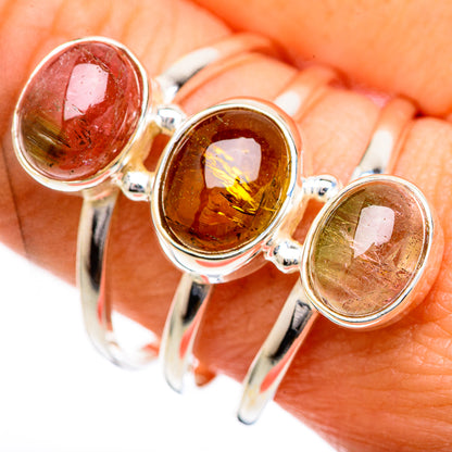 Pink Tourmaline Rings handcrafted by Ana Silver Co - RING124865