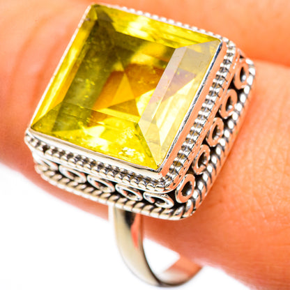 Lemon Quartz Rings handcrafted by Ana Silver Co - RING124869