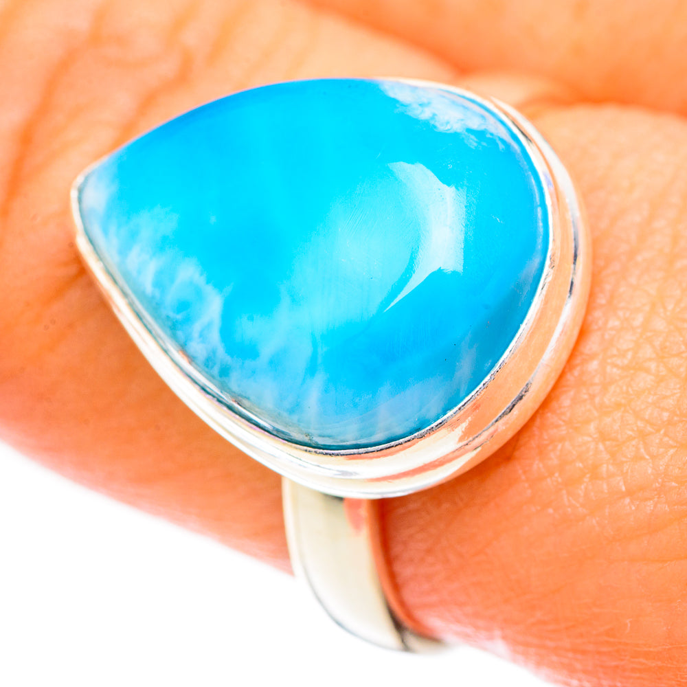 Larimar Rings handcrafted by Ana Silver Co - RING124877