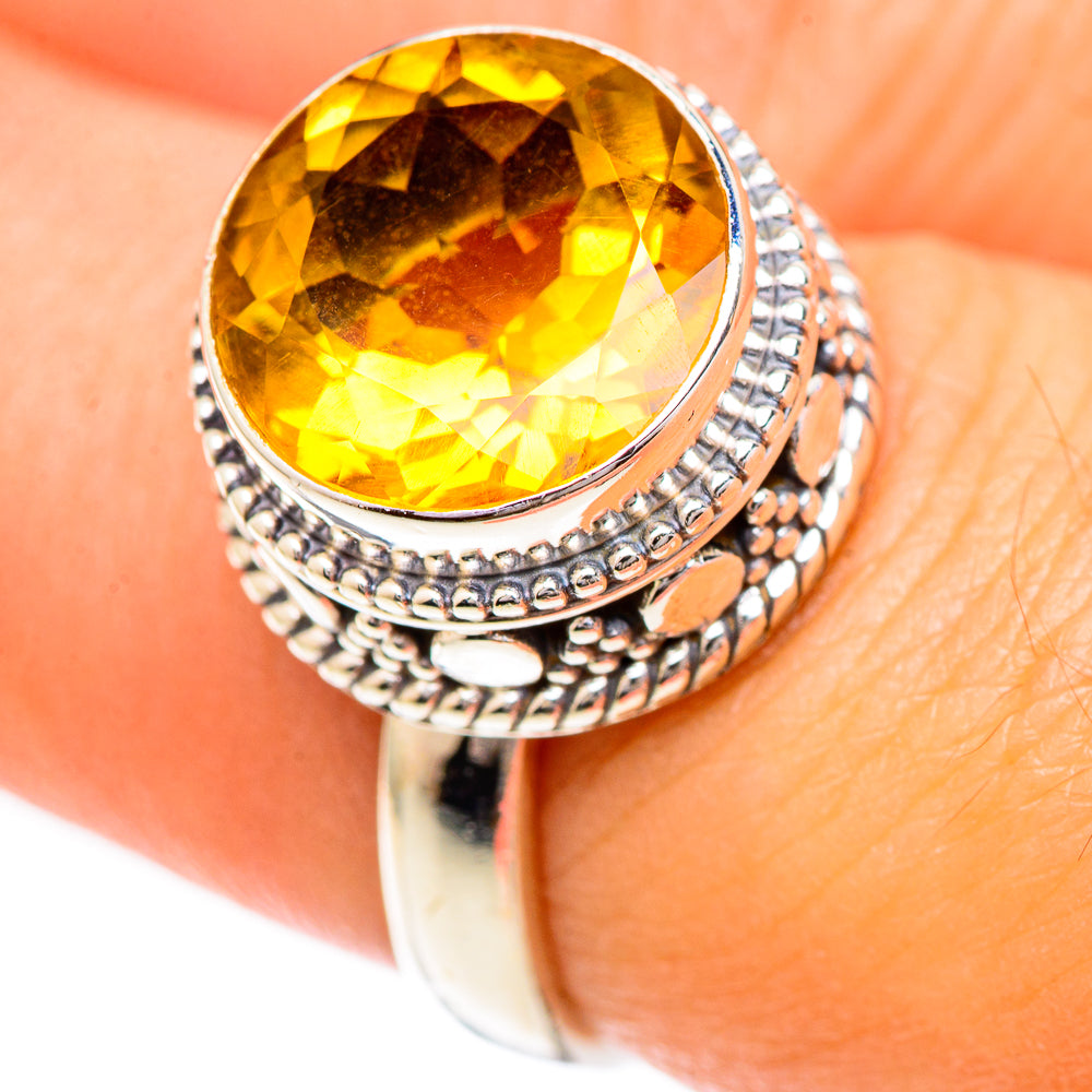 Citrine Rings handcrafted by Ana Silver Co - RING124880