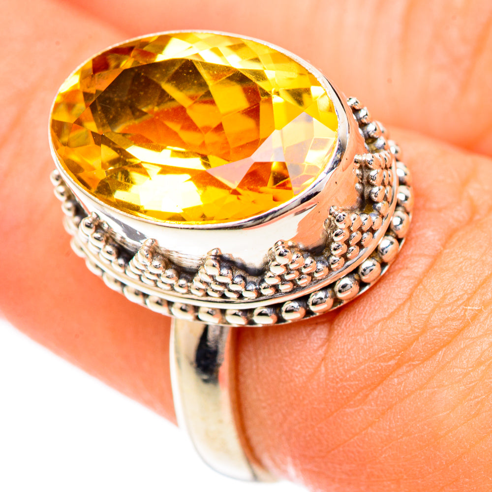 Citrine Rings handcrafted by Ana Silver Co - RING124881
