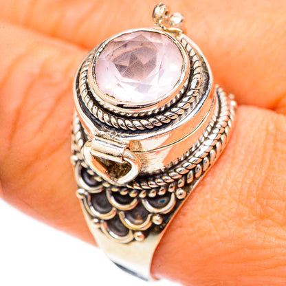 Rose Quartz Rings handcrafted by Ana Silver Co - RING124882