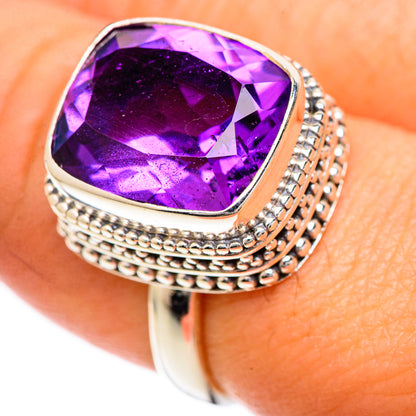Brazilian Amethyst Rings handcrafted by Ana Silver Co - RING124885