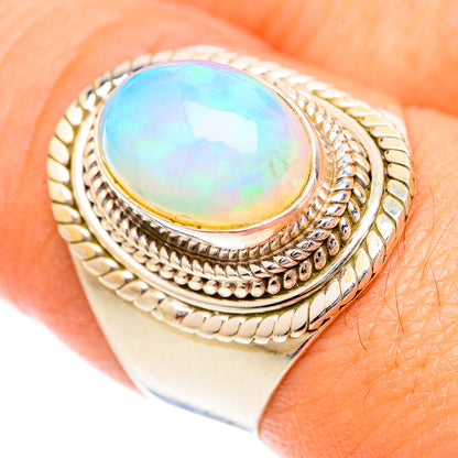 Ethiopian Opal Rings handcrafted by Ana Silver Co - RING124890