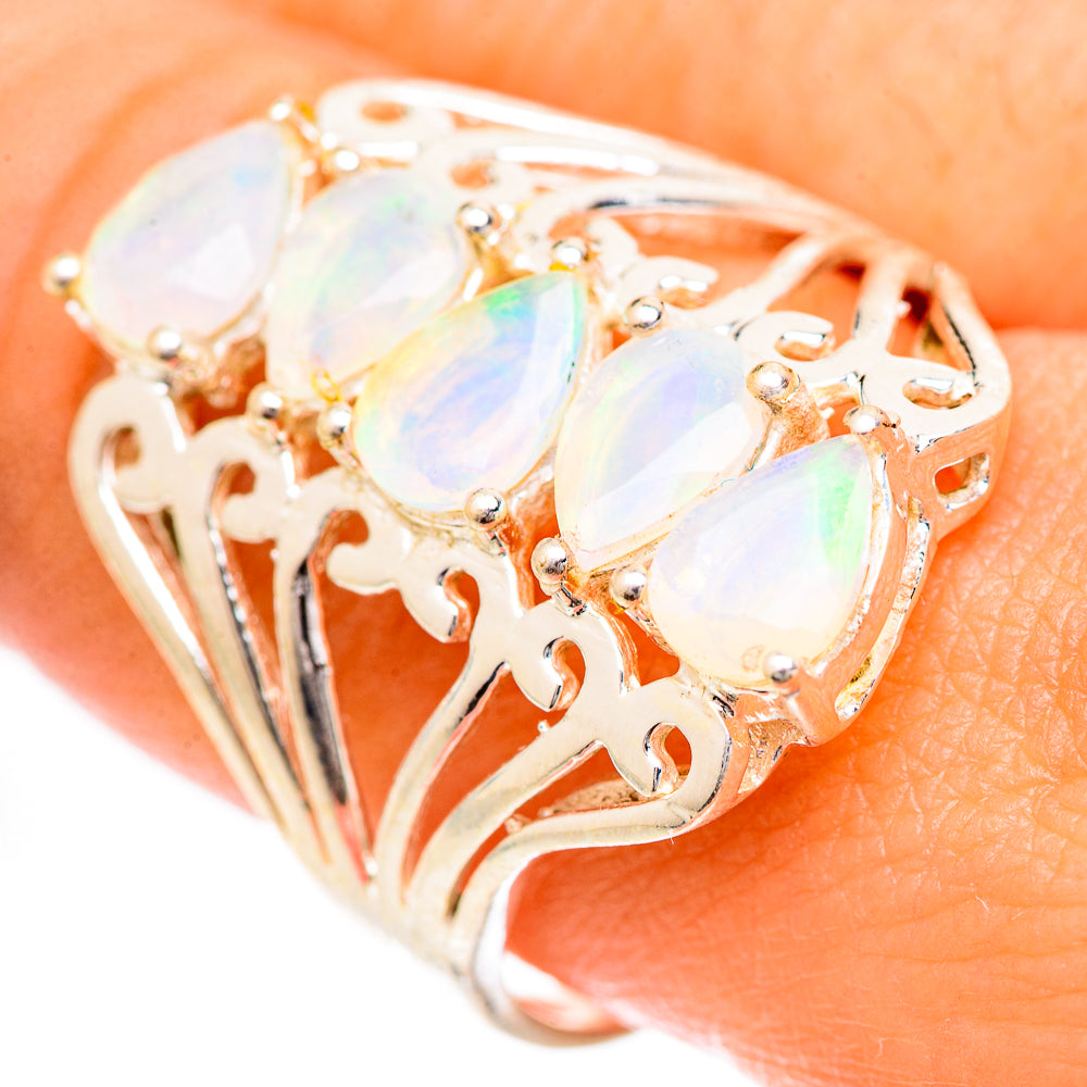 Ethiopian Opal Rings handcrafted by Ana Silver Co - RING124891