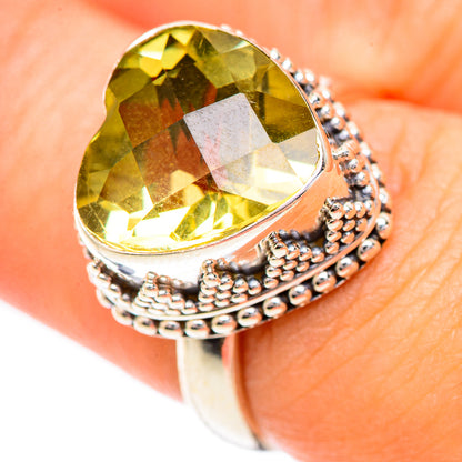 Lemon Quartz Rings handcrafted by Ana Silver Co - RING124893