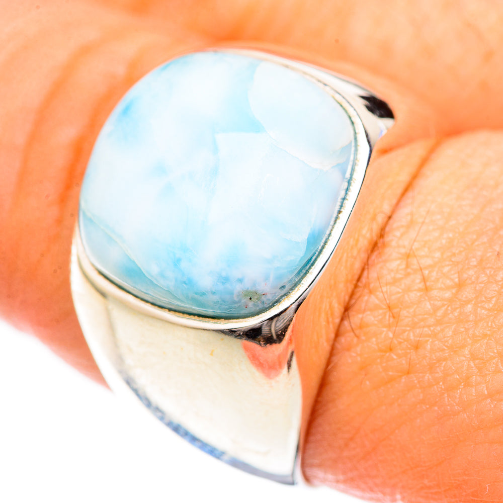 Larimar Rings handcrafted by Ana Silver Co - RING124898