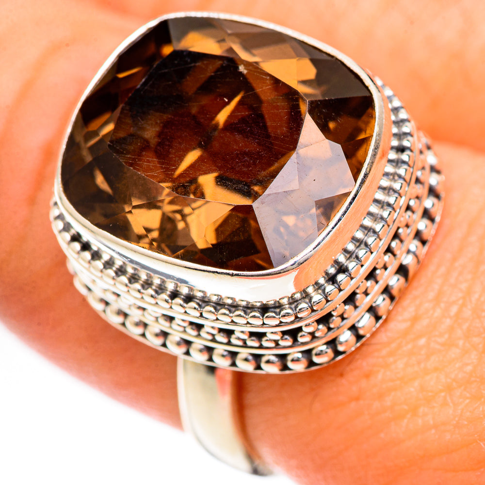 Smoky Quartz Rings handcrafted by Ana Silver Co - RING124904
