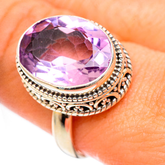 Pink Amethyst Rings handcrafted by Ana Silver Co - RING124907